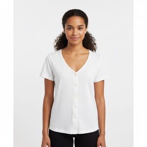 Old Navy Women's White Button-Down Shirt